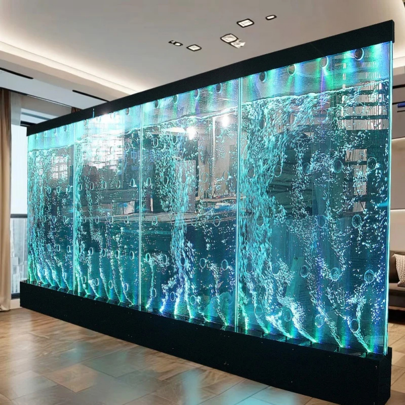 Aquarium Decor - Ściana z akrylowych bąbelków w nowoczesnym