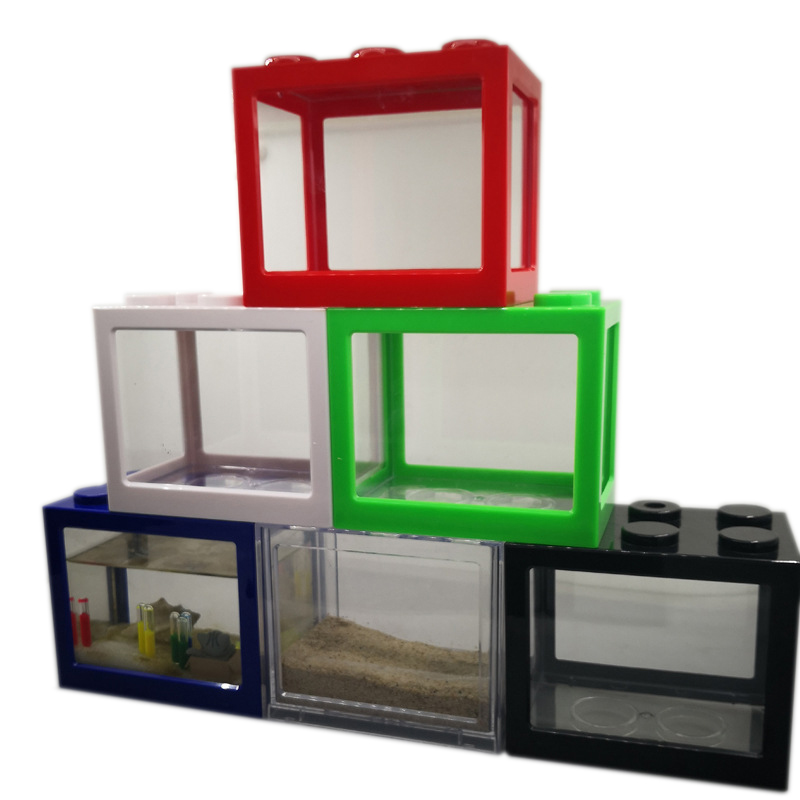 Betta Fish Tank - 7-kolorowy mini akwarium dla rybki betty,
